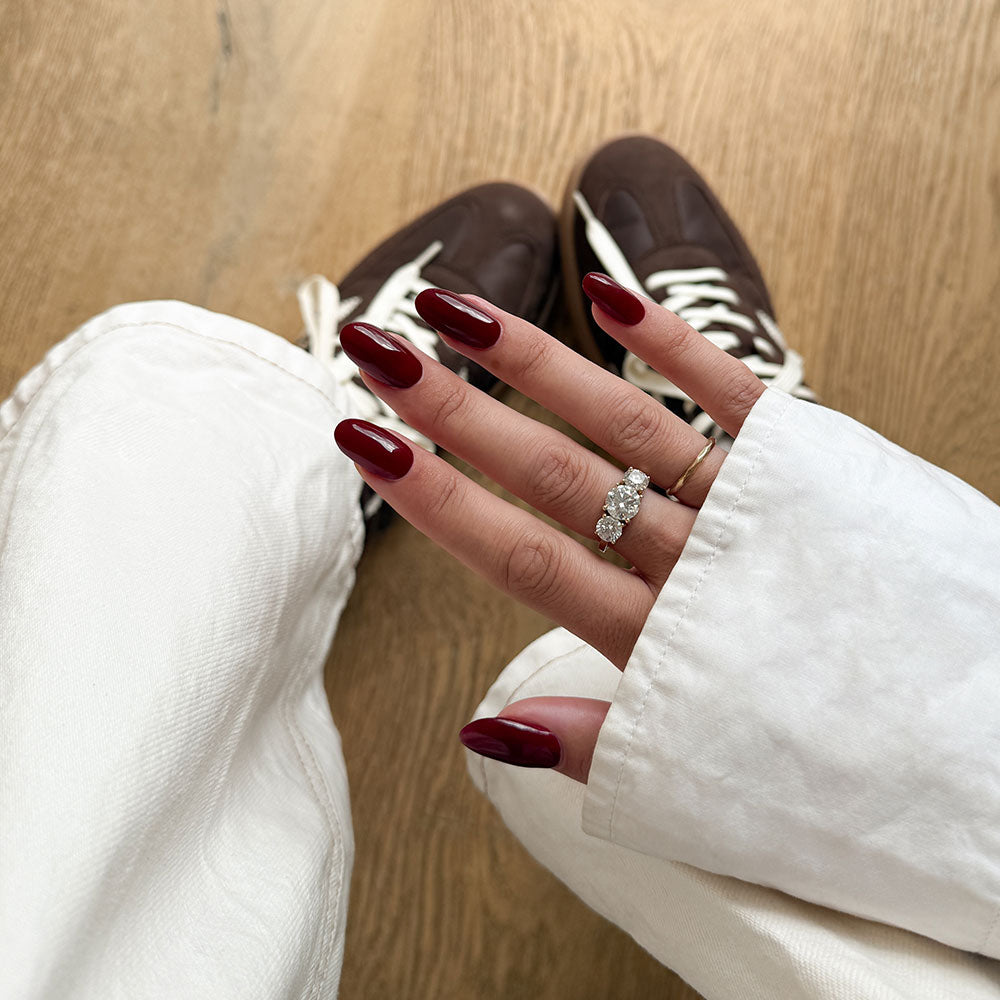 Gelous Dracula's Bride gel nail polish - photographed in Australia on model