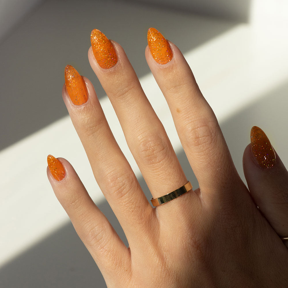 Gelous Don't Trick Me, Treat Me gel nail polish swatch - photographed in Australia