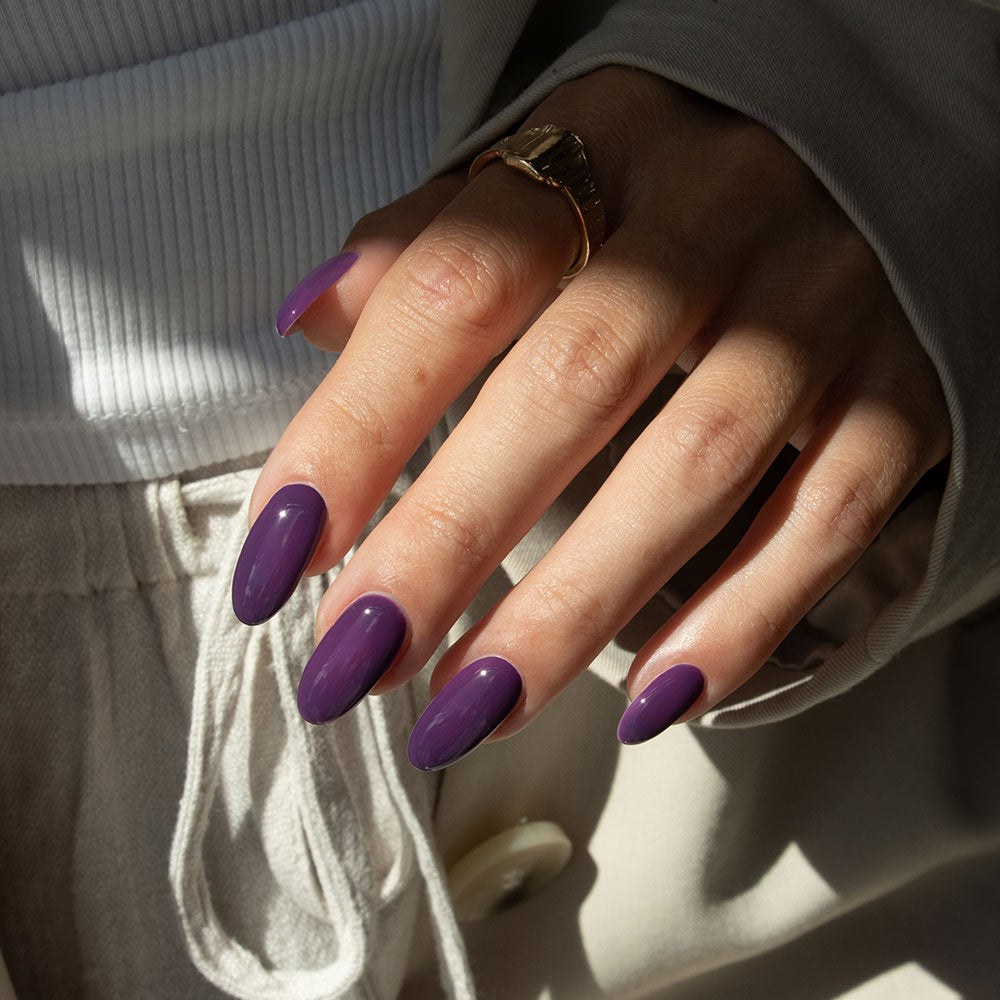 Gelous Elderberry HEMA & TPO-Free gel nail polish - photographed in Australia