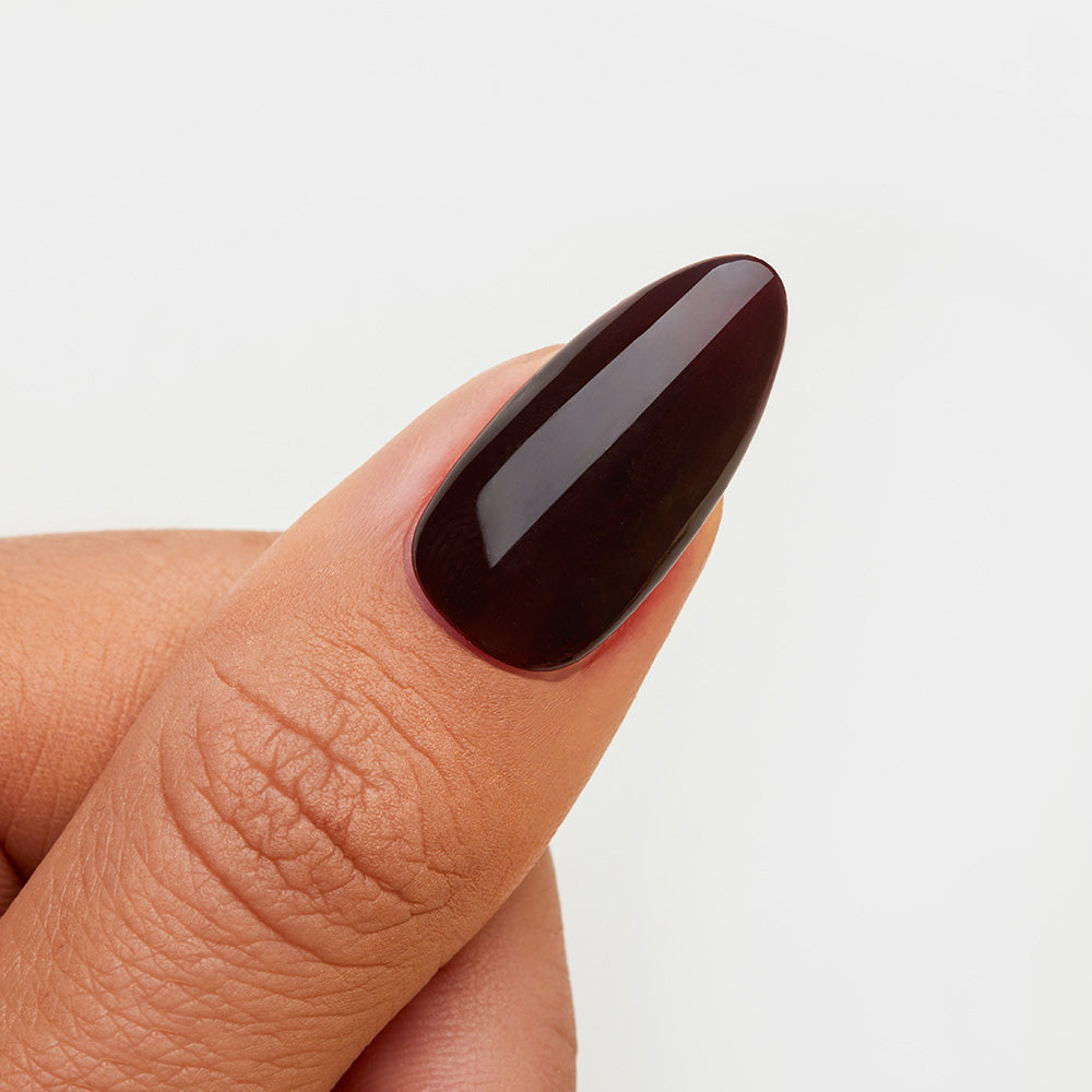 Gelous Espresso gel nail polish swatch - photographed in Australia