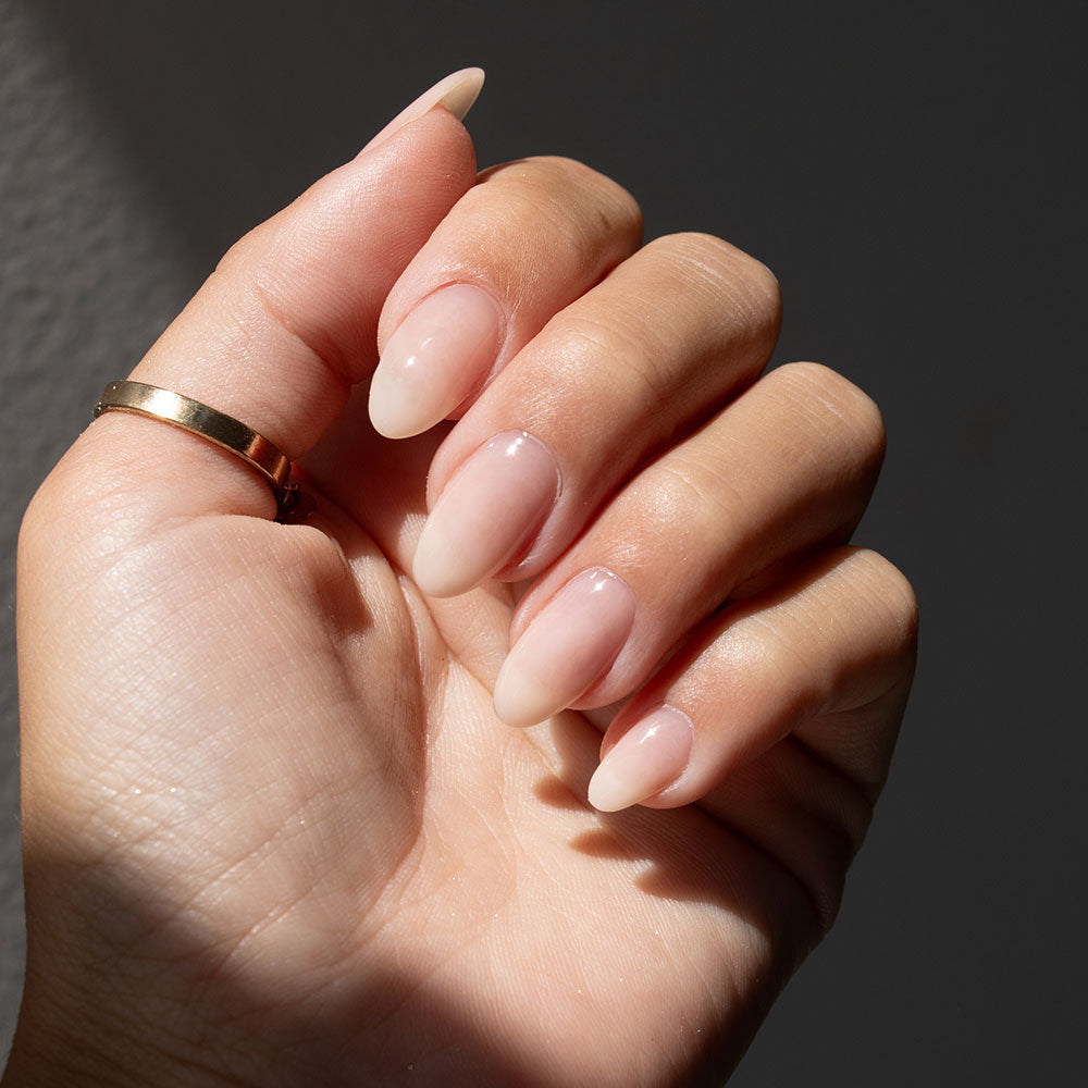 Gelous French Kiss gel nail polish swatch - photographed in Australia