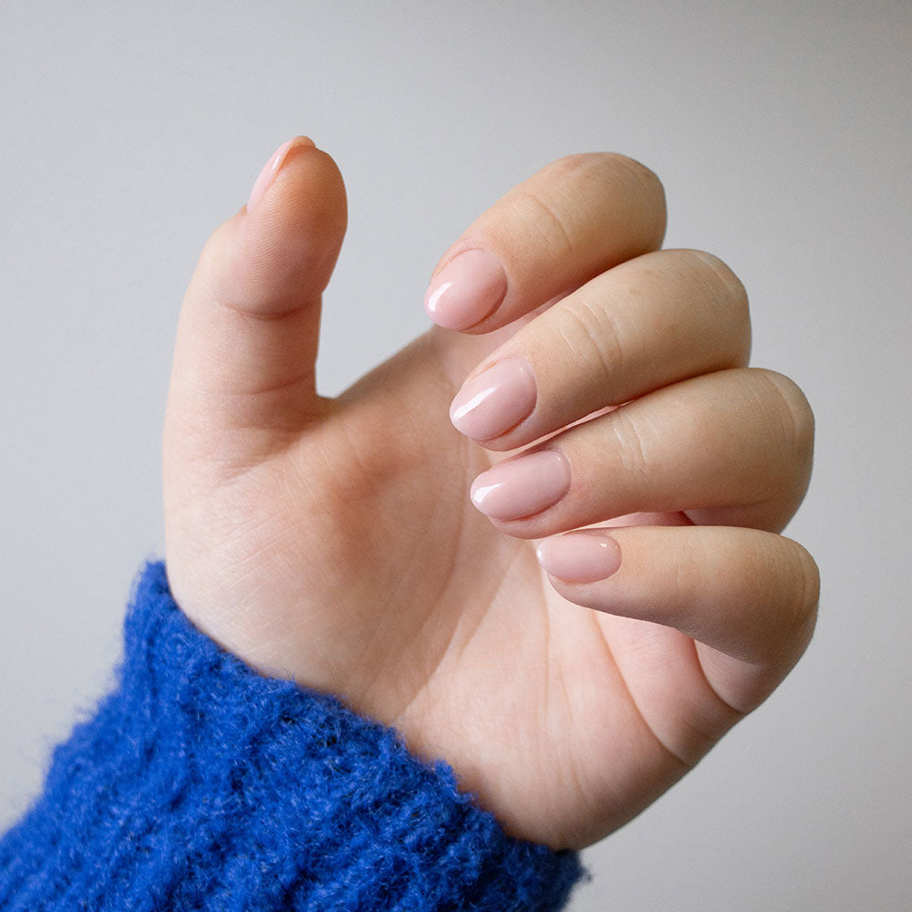 Gelous French Kiss gel nail polish swatch - photographed in Australia