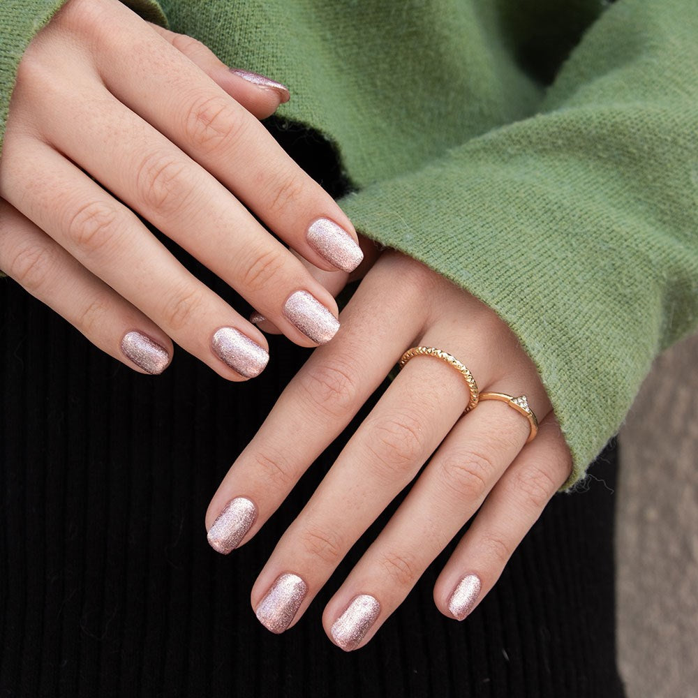 Gelous Feeling Rosy gel nail polish swatch - photographed in Australia