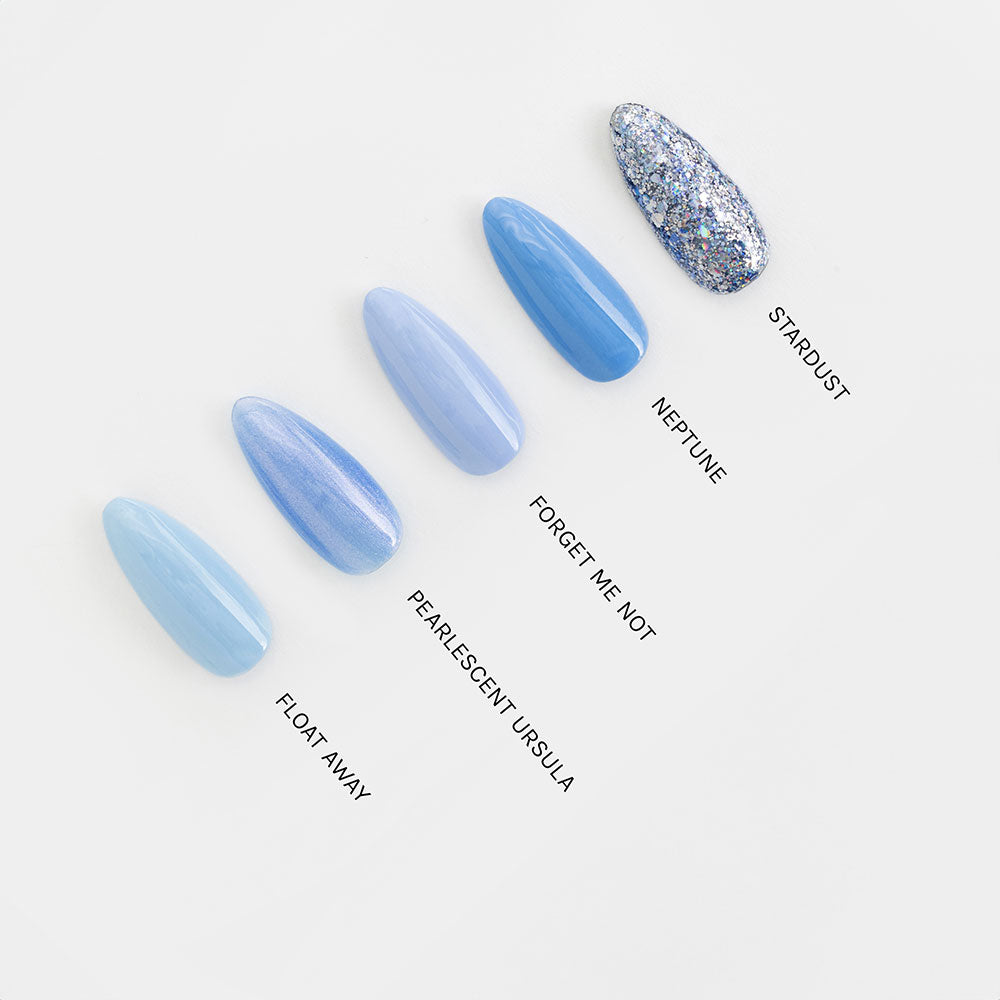 Gelous Forget Me Knot gel nail polish comparison - photographed in Australia