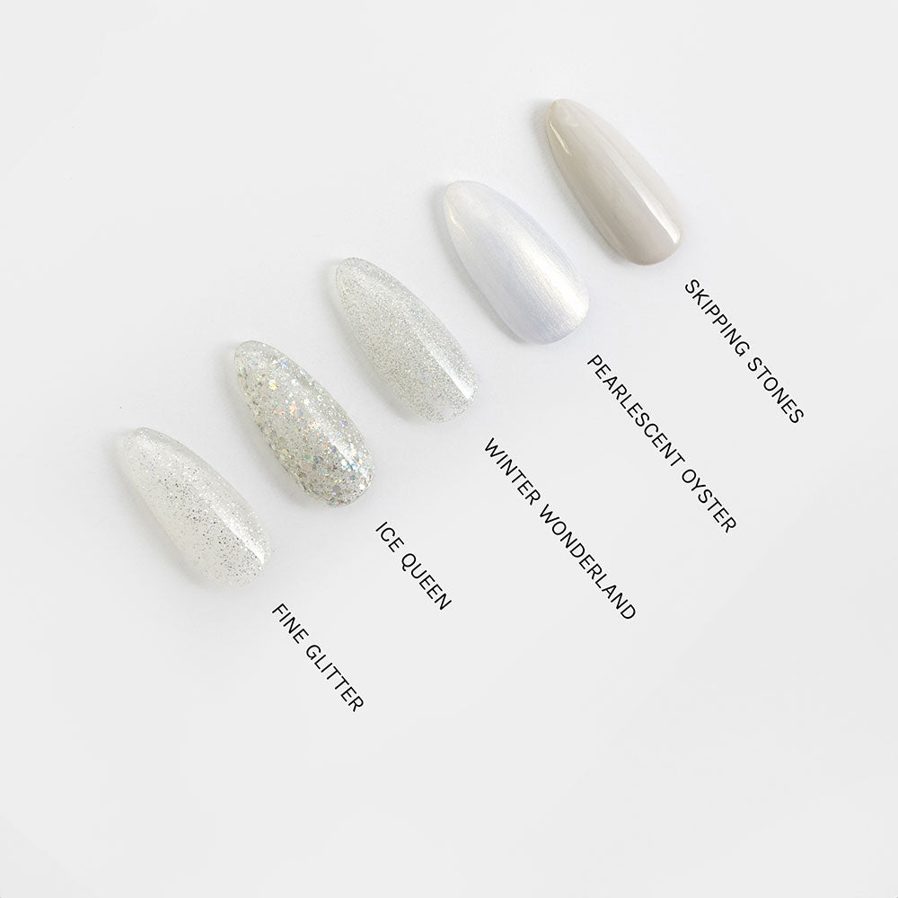 Gelous Fine Glitter gel nail polish comparison - photographed in Australia