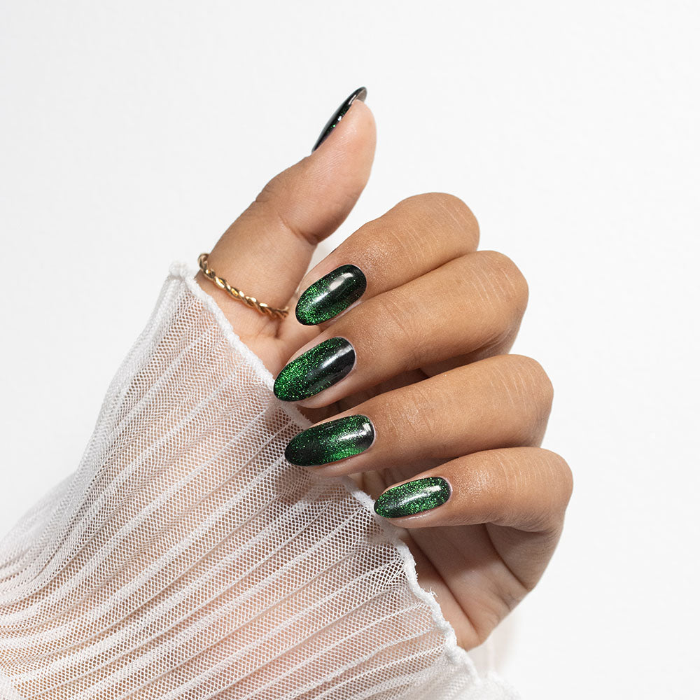 Gelous Fantasy Green Fairy gel nail polish - photographed in Australia on model