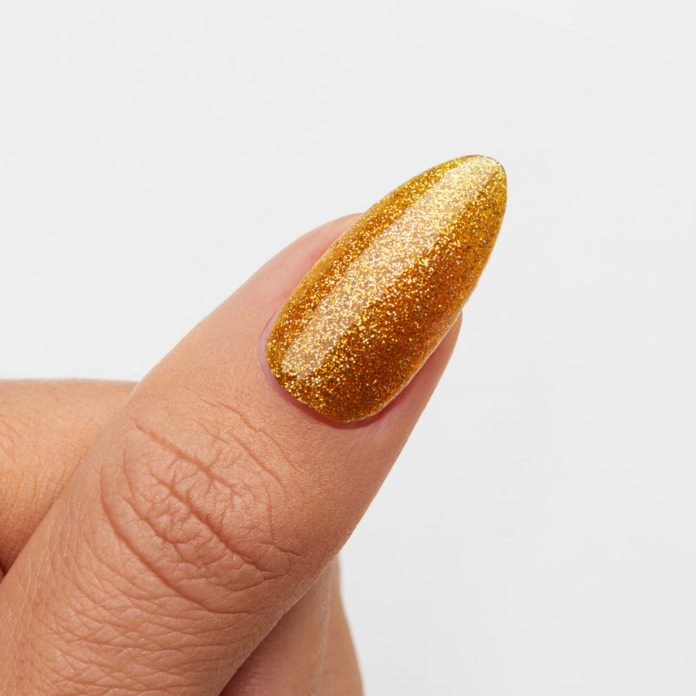 Gelous Good As Gold gel nail polish swatch - photographed in Australia