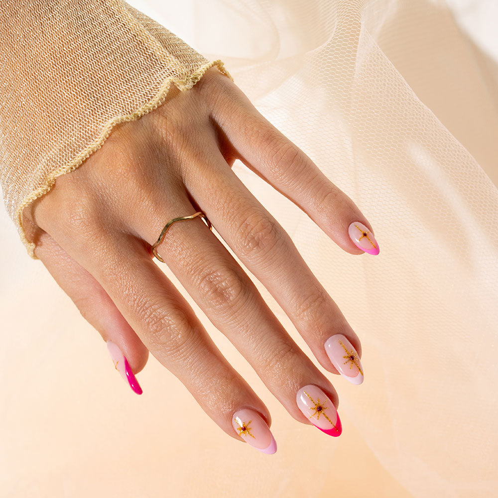 Gelous Good As Gold gel nail polish - photographed in Australia on model