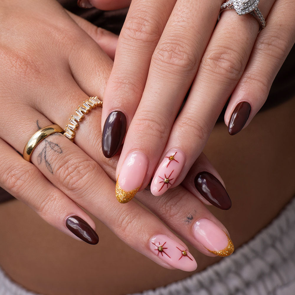 Gelous Good As Gold gel nail polish swatch - photographed in Australia