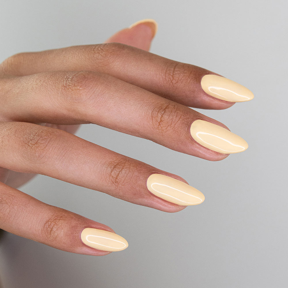 Gelous Go Bananas gel nail polish - photographed in Australia on model