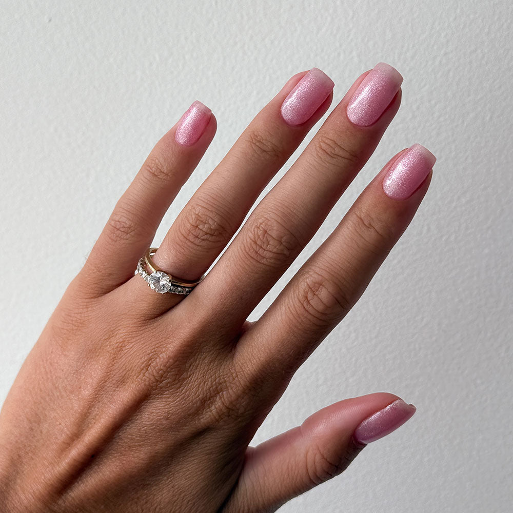 Gelous Glitter Baby gel nail polish - photographed in Australia on model