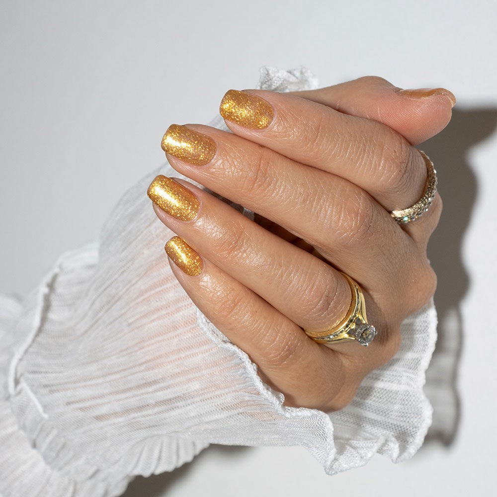 Gelous Golden Hour gel nail polish - photographed in Australia on model