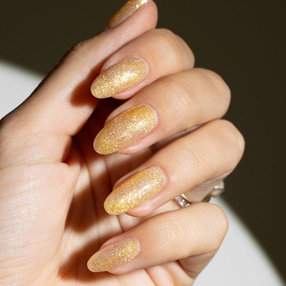 Gelous Golden Hour gel nail polish - photographed in Australia on model