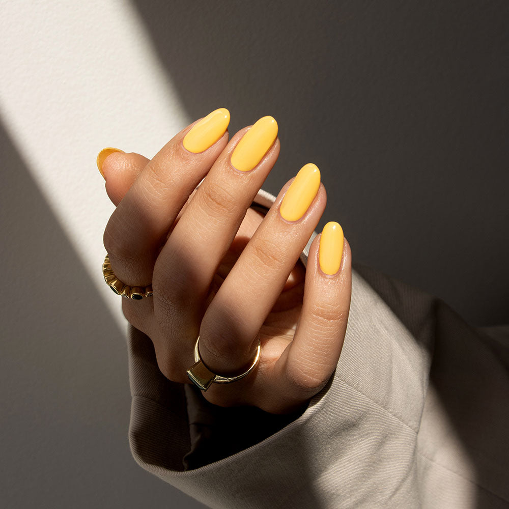 Gelous Honey Bunny gel nail polish - photographed in Australia on model
