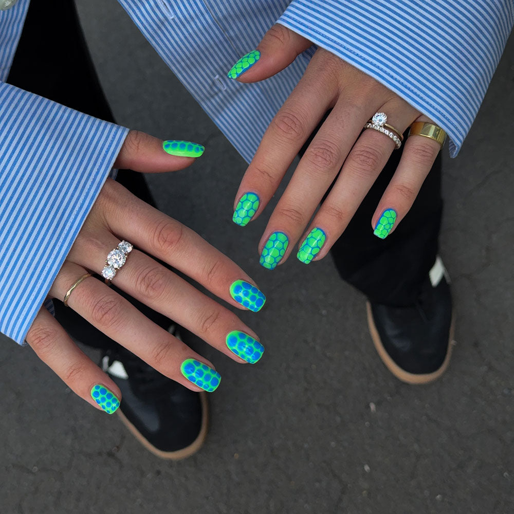 Gelous Heart of the Ocean gel nail polish - photographed in Australia on model