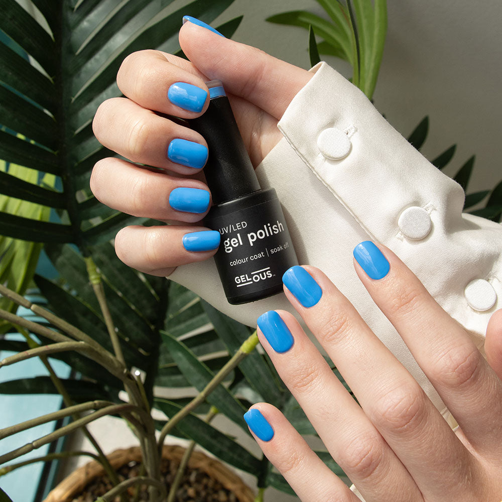 Gelous Heart of the Ocean gel nail polish - photographed in Australia on model