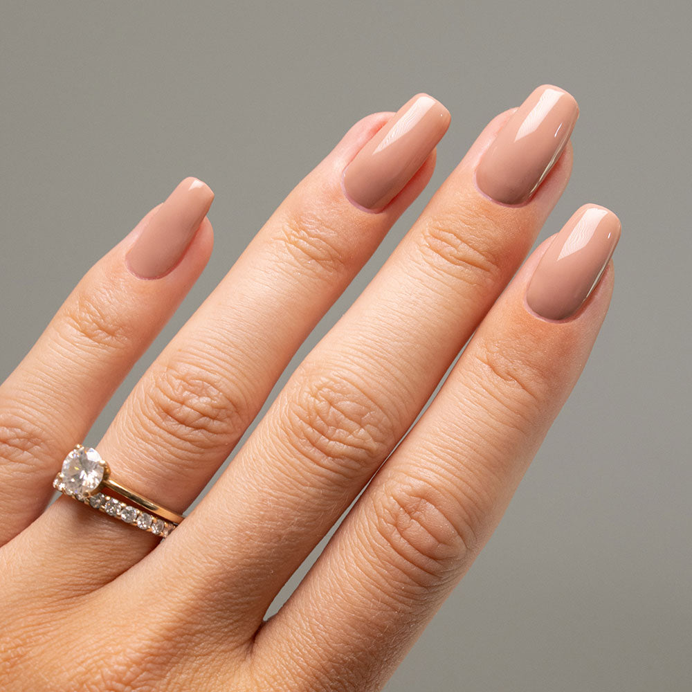 Gelous Hit the Clay gel nail polish swatch - photographed in Australia