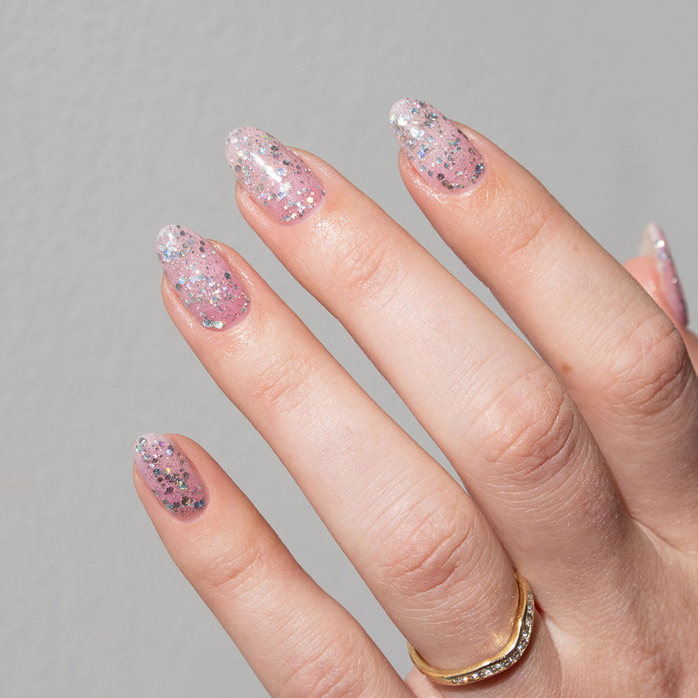 Gelous Ice Queen gel nail polish - photographed in Australia on model