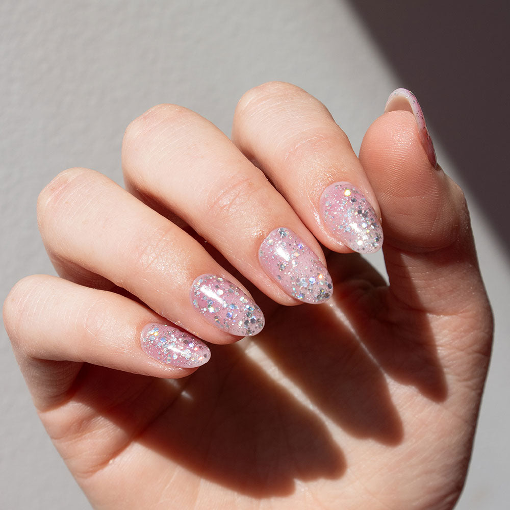 Gelous Ice Queen gel nail polish - photographed in Australia on model