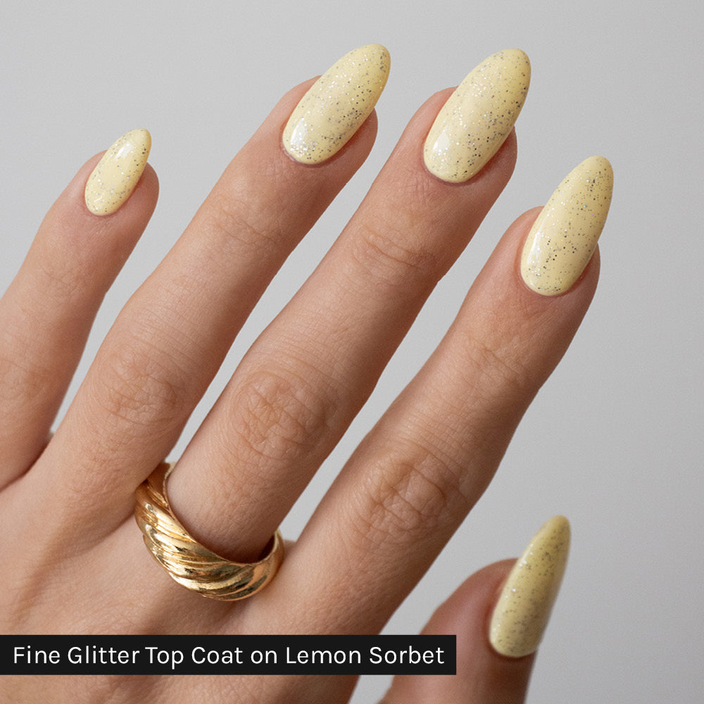 Gelous Lemon Sorbet gel nail polish - photographed in Australia on model