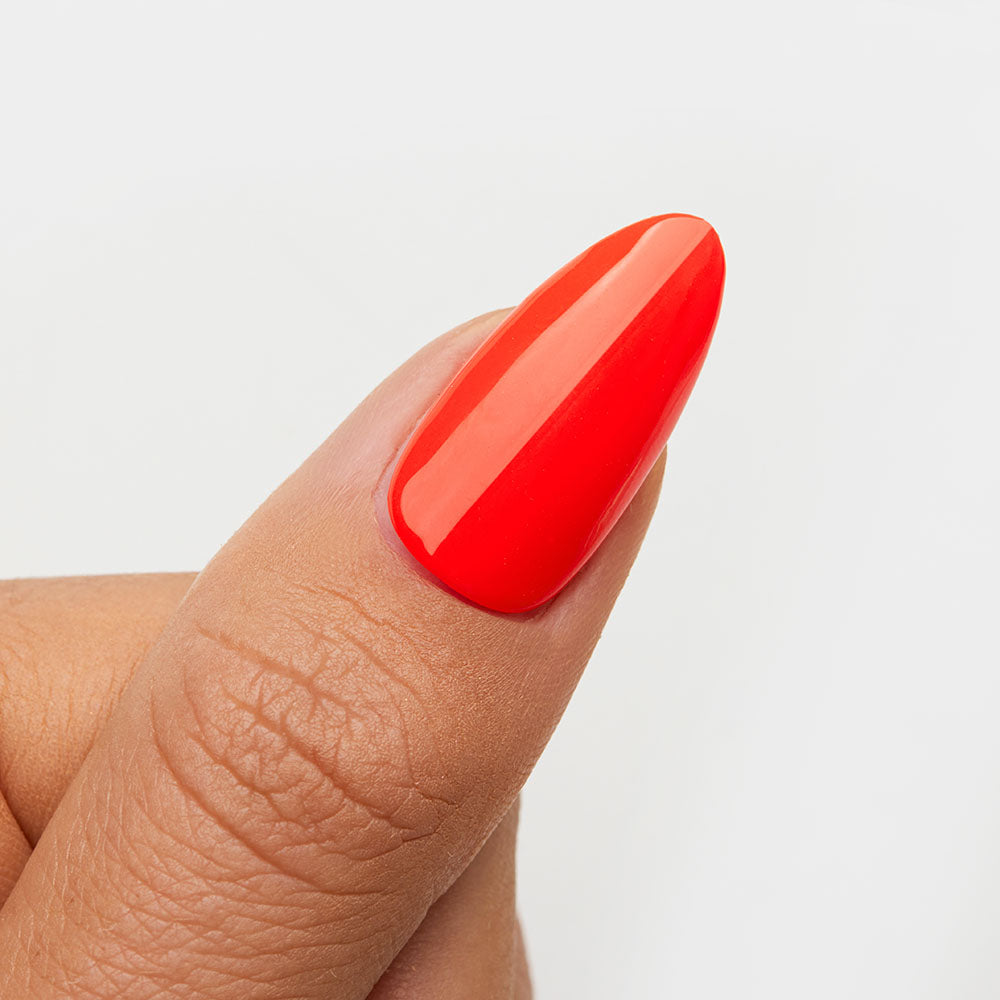 Gelous Lady in Red gel nail polish swatch - photographed in Australia