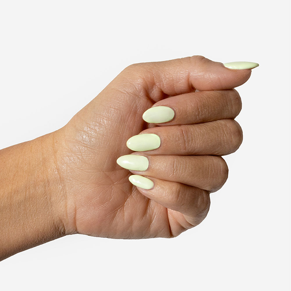 Gelous Lime Sorbet gel nail polish - photographed in Australia on model