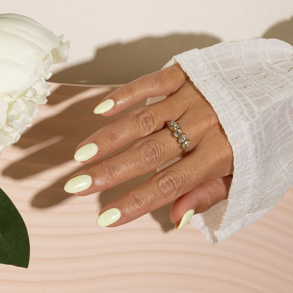 Gelous Lime Sorbet gel nail polish - photographed in Australia on model
