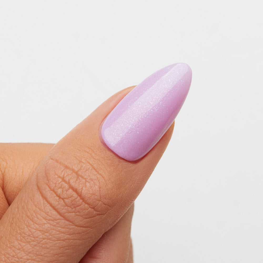 Gelous Lilac Ice gel nail polish swatch - photographed in Australia