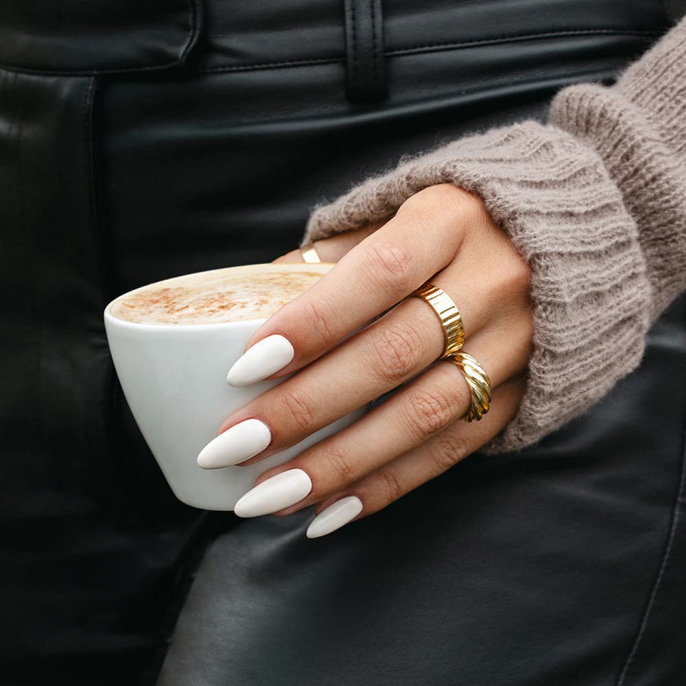 Gelous Milk and Honey gel nail polish - photographed in Australia on model