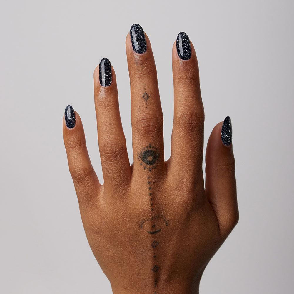 Gelous Meet Me At Midnight gel nail polish - photographed in Australia on model