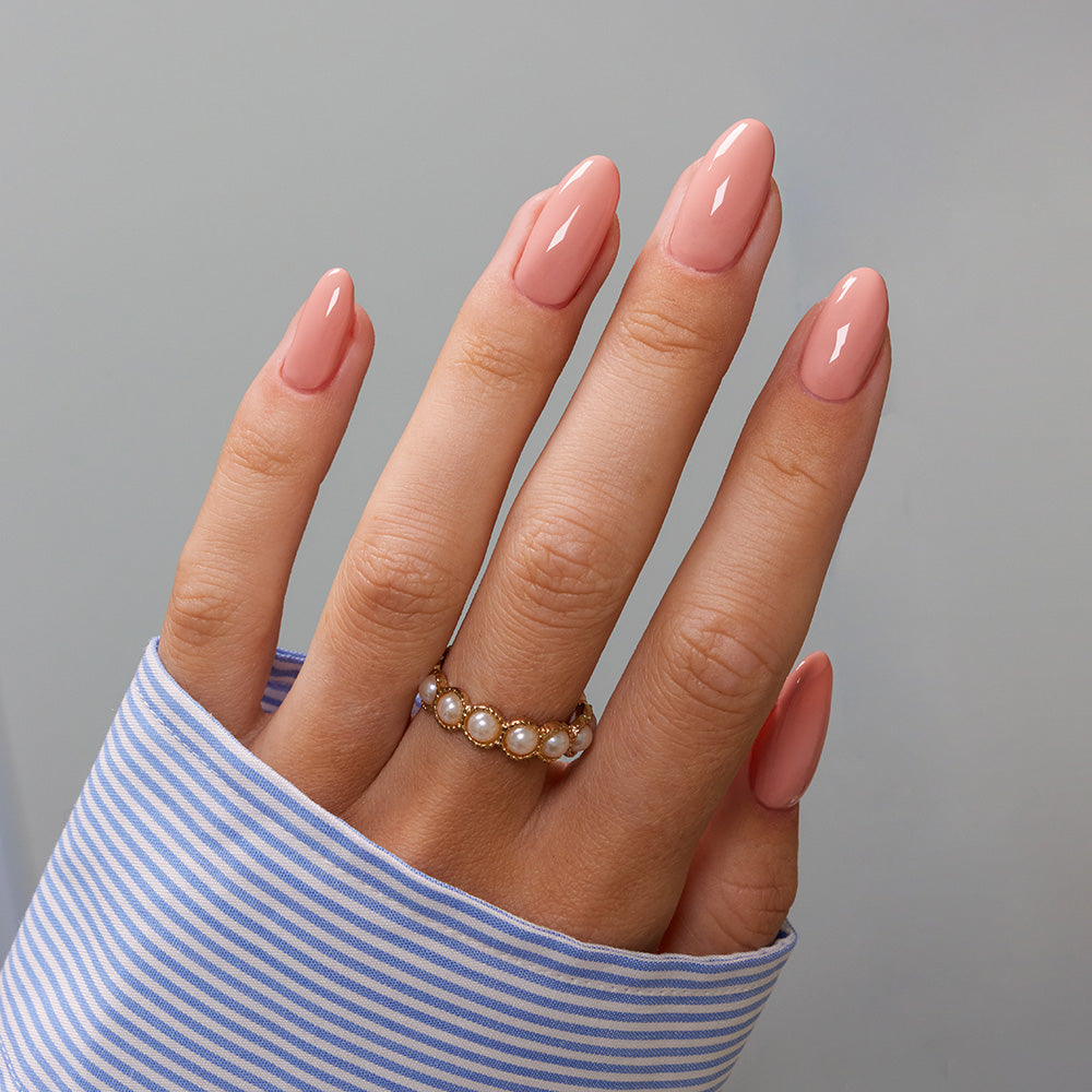 Gelous Making Me Blush gel nail polish swatch - photographed in Australia