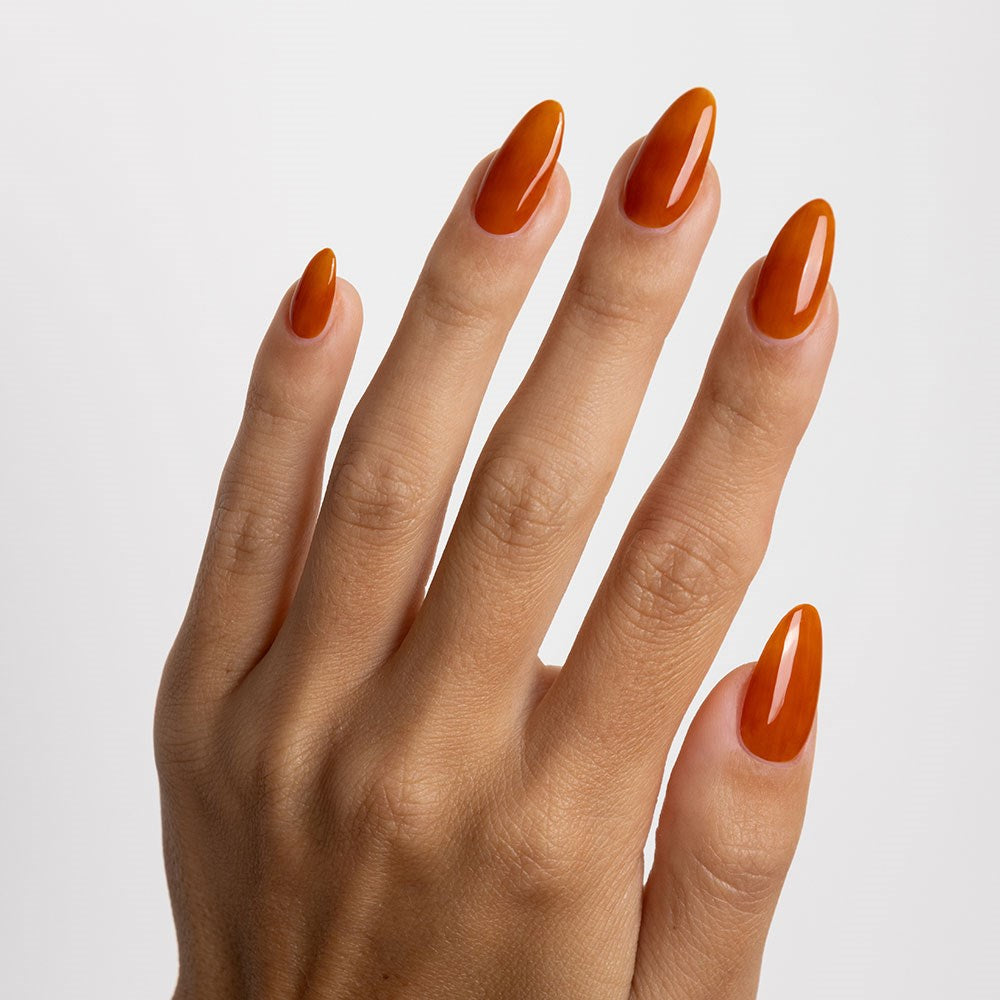Gelous Maple gel nail polish - photographed in Australia on model