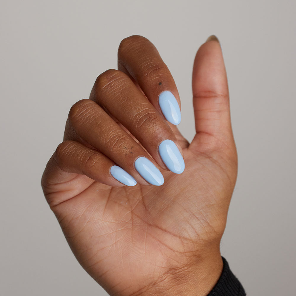 Gelous Morning Glory gel nail polish - photographed in Australia  on model