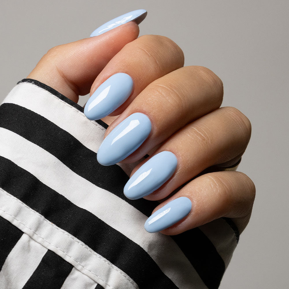 Gelous Morning Glory gel nail polish - photographed in Australia  on model