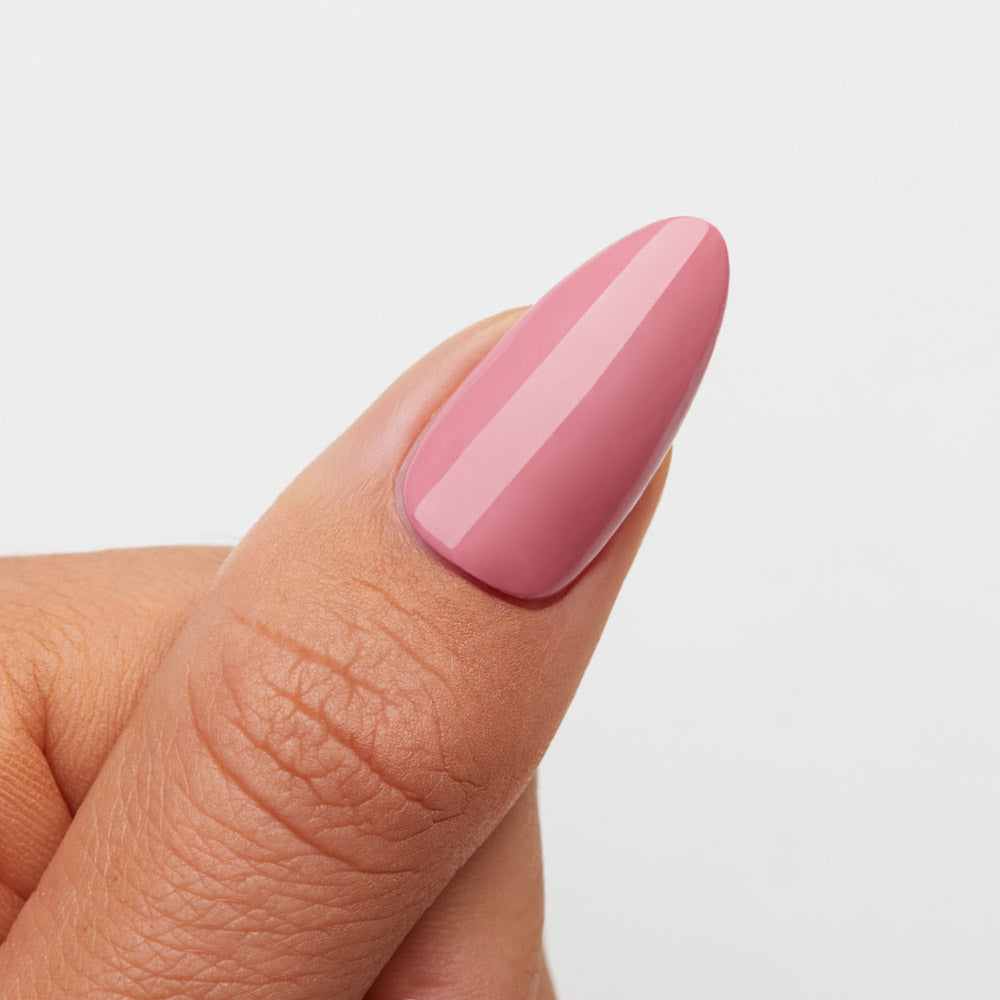 Gelous Muddy Rose gel nail polish swatch - photographed in Australia