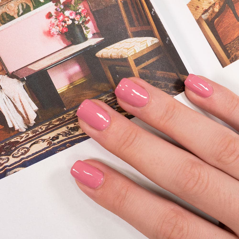 Gelous Muddy Rose gel nail polish - photographed in Australia on model