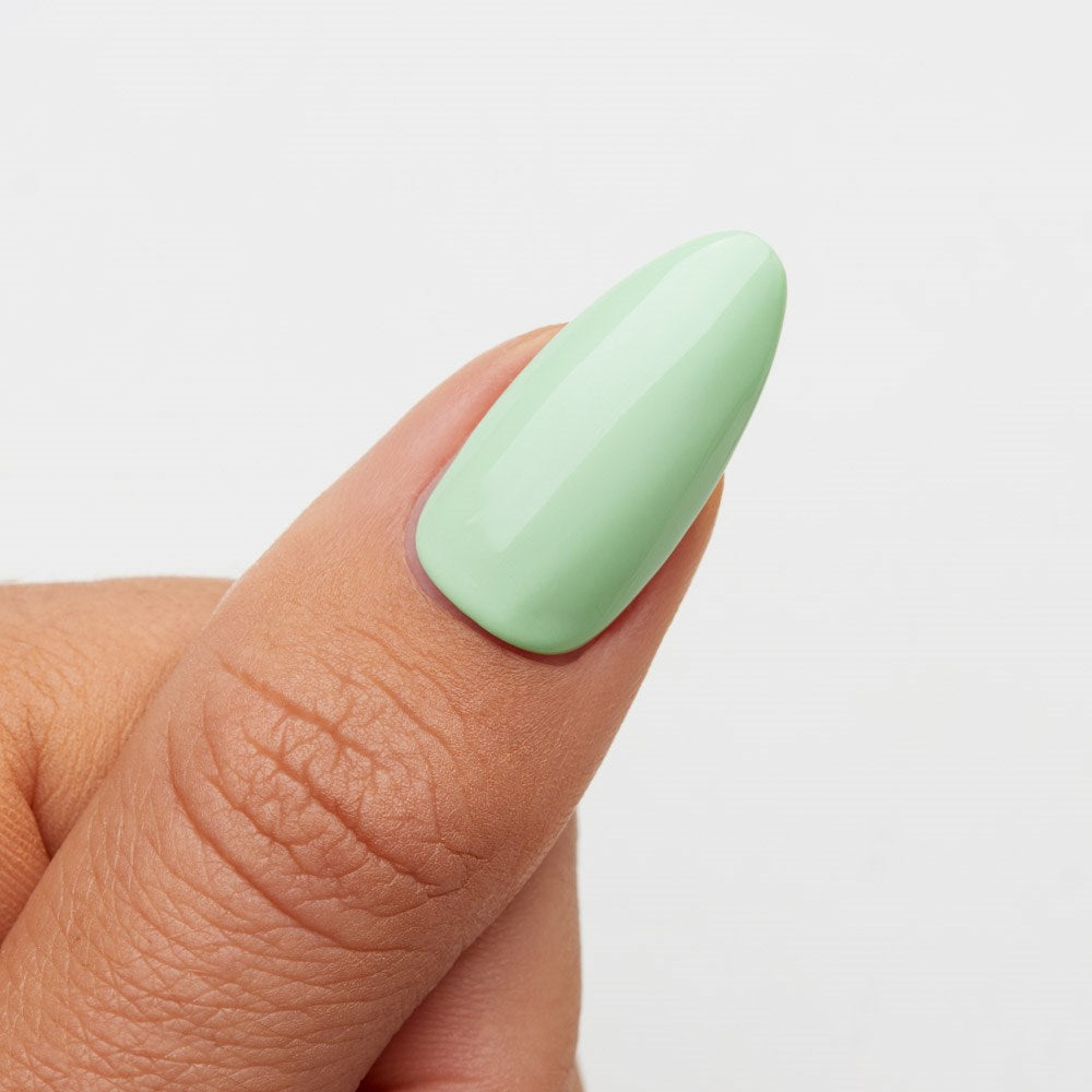 Gelous Mint to Be HEMA & TPO Free gel nail polish swatch - photographed in Australia on model