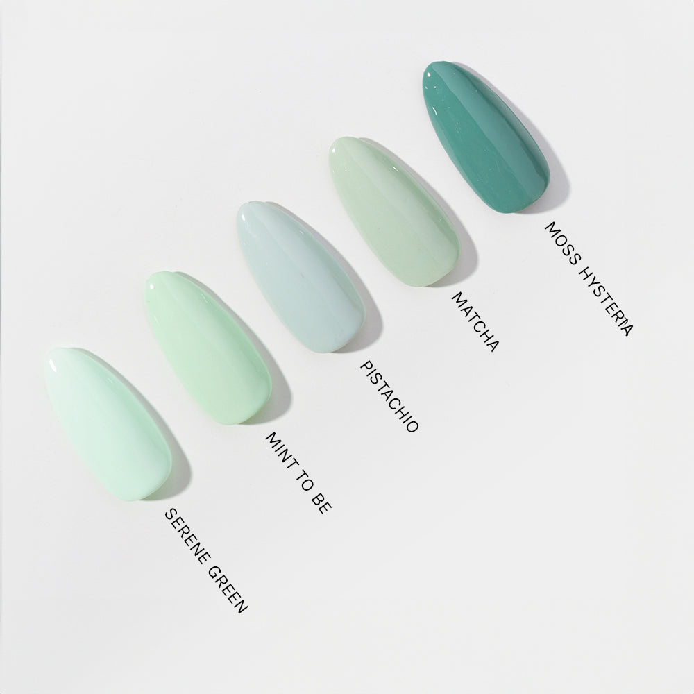 Gelous Mint to Be gel nail polish comparison - photographed in Australia