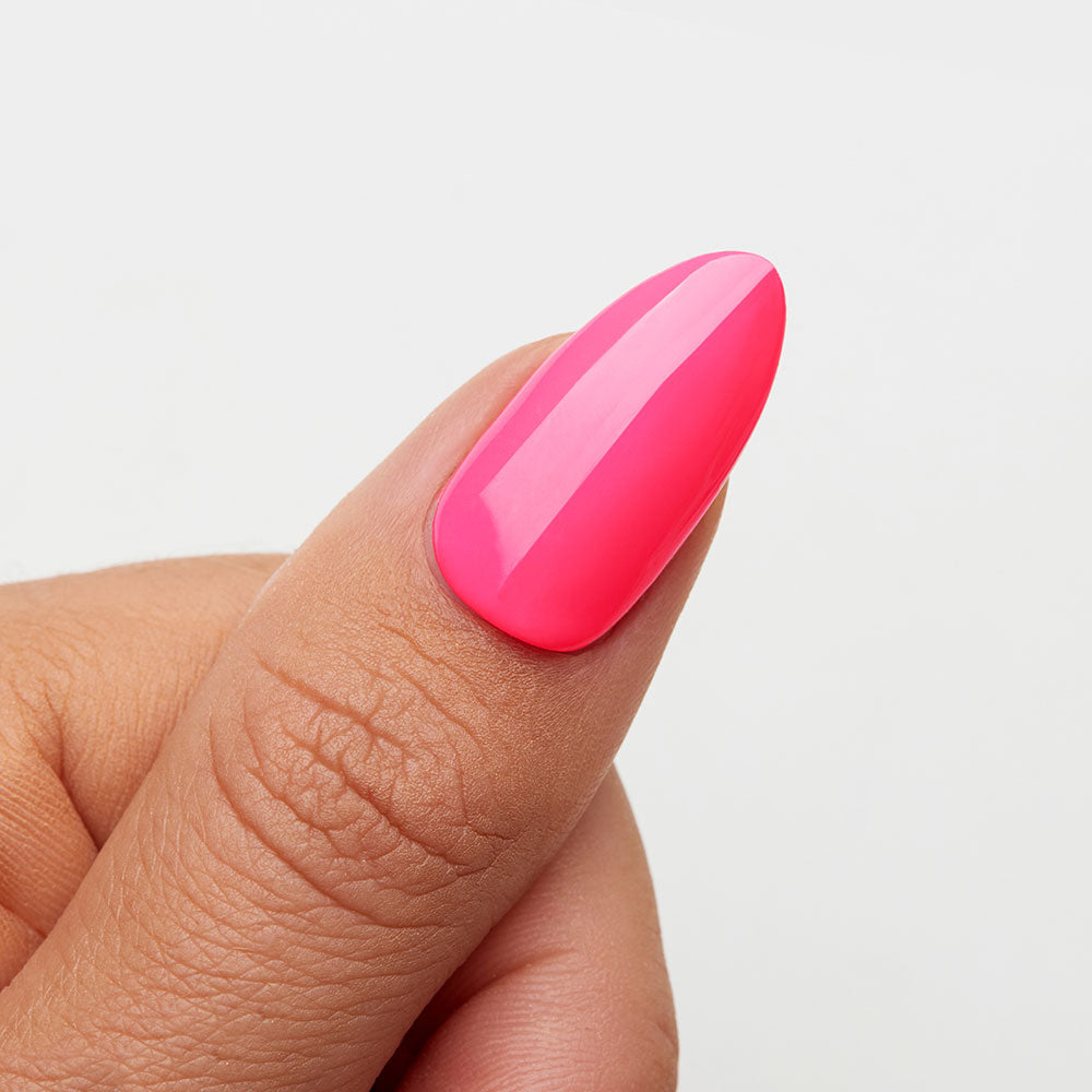 Gelous Neon Barbie gel nail polish swatch - photographed in Australia