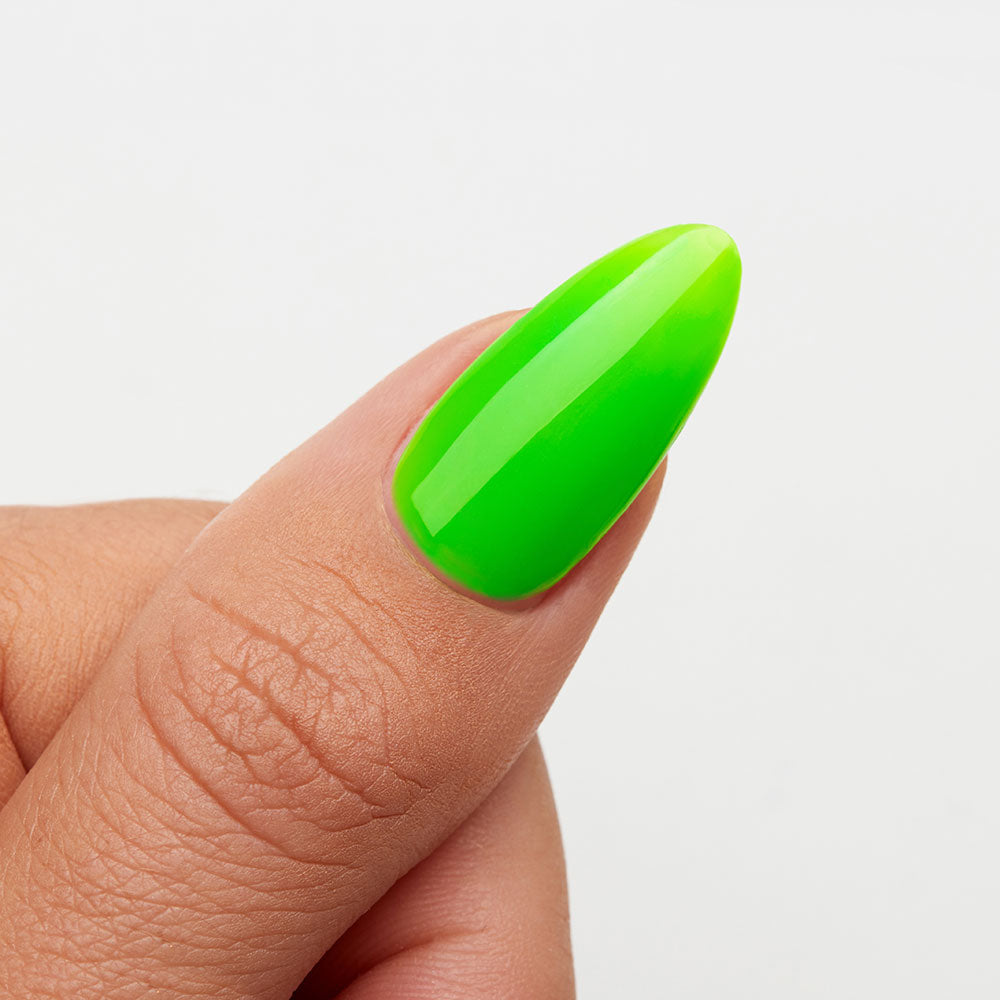 Gelous Neon Green gel nail polish swatch - photographed in Australia