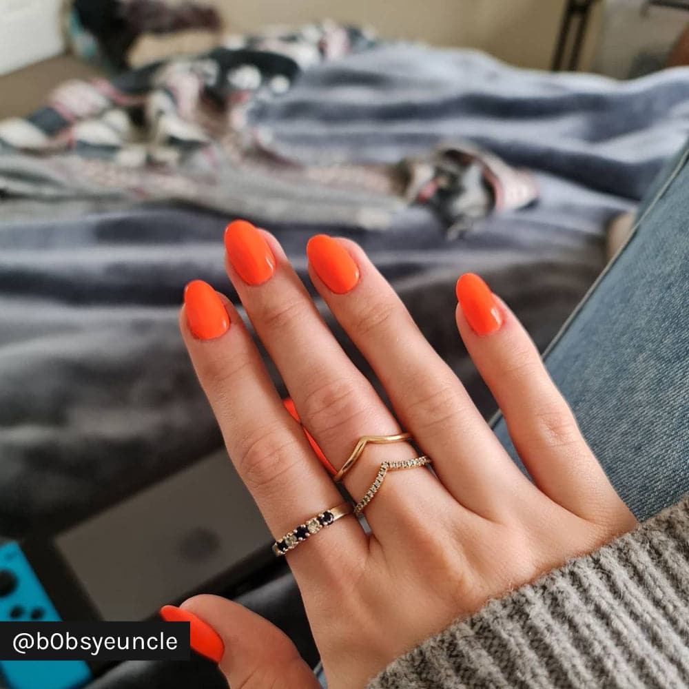Gelous Neon Tangelo gel nail polish - Instagram Photo