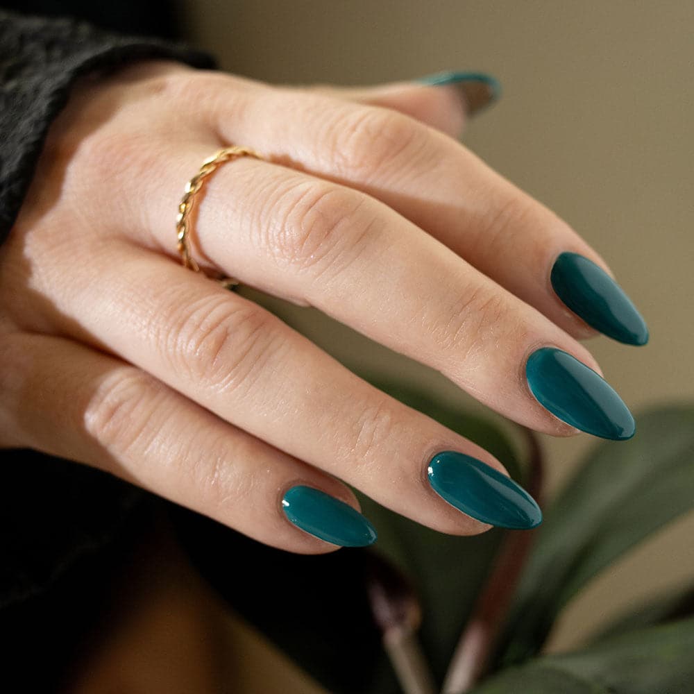 Gelous Nerves of Teal gel nail polish swatch - photographed in Australia