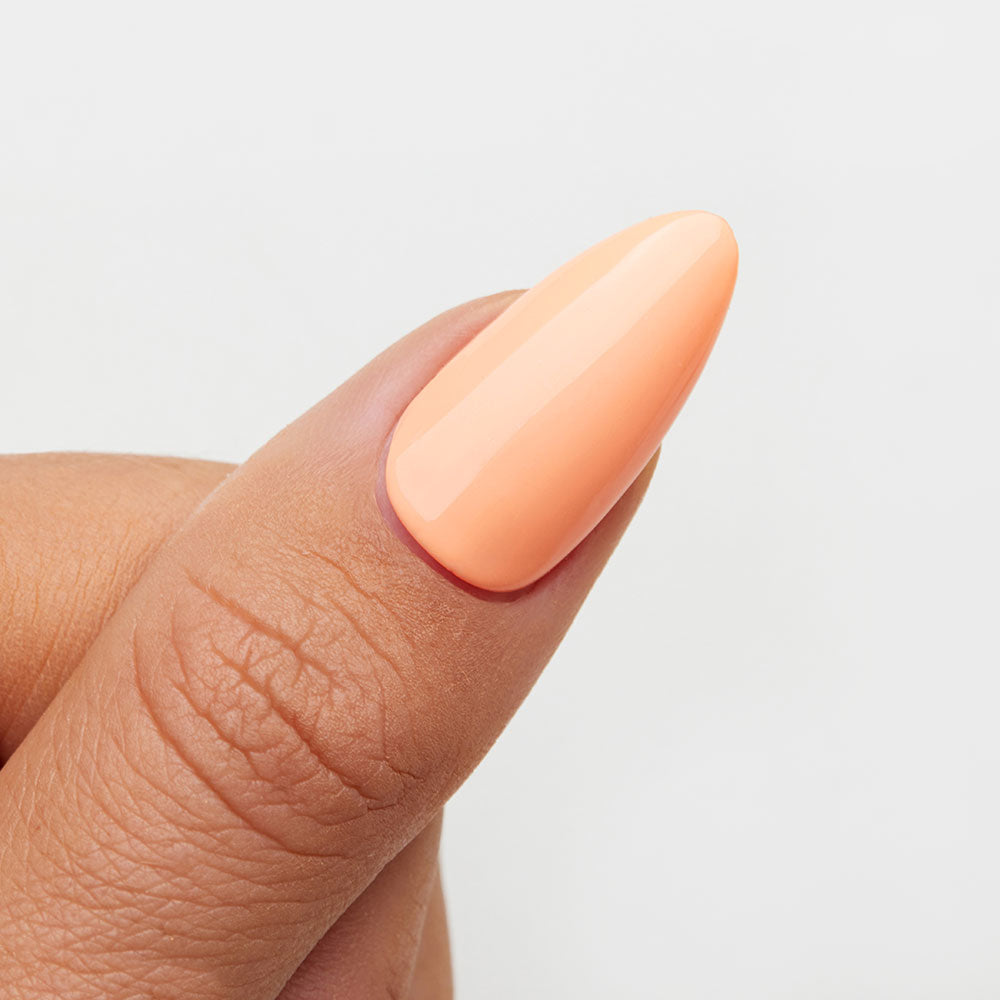 Gelous Orange Sherbet gel nail polish swatch - photographed in Australia
