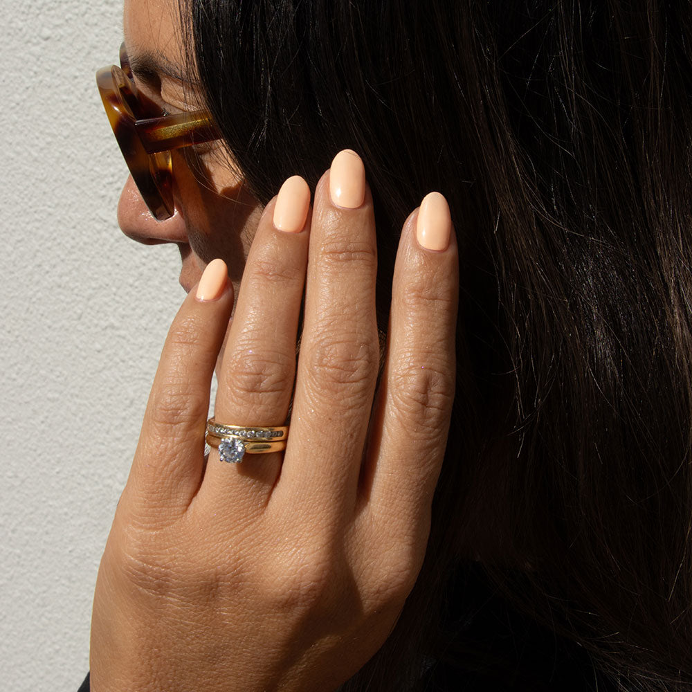 Gelous Orange Sherbet gel nail polish swatch - photographed in Australia