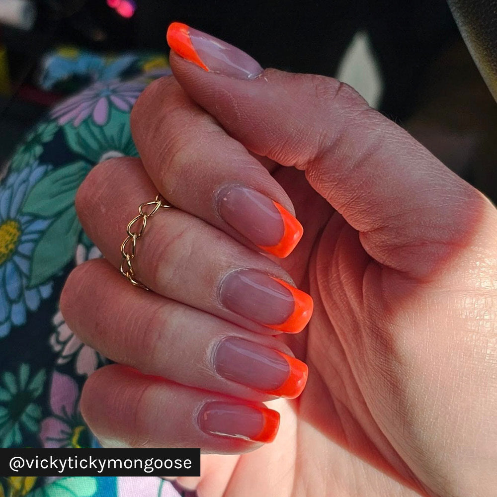 Gelous Neon Tangelo gel nail polish - Instagram Photo