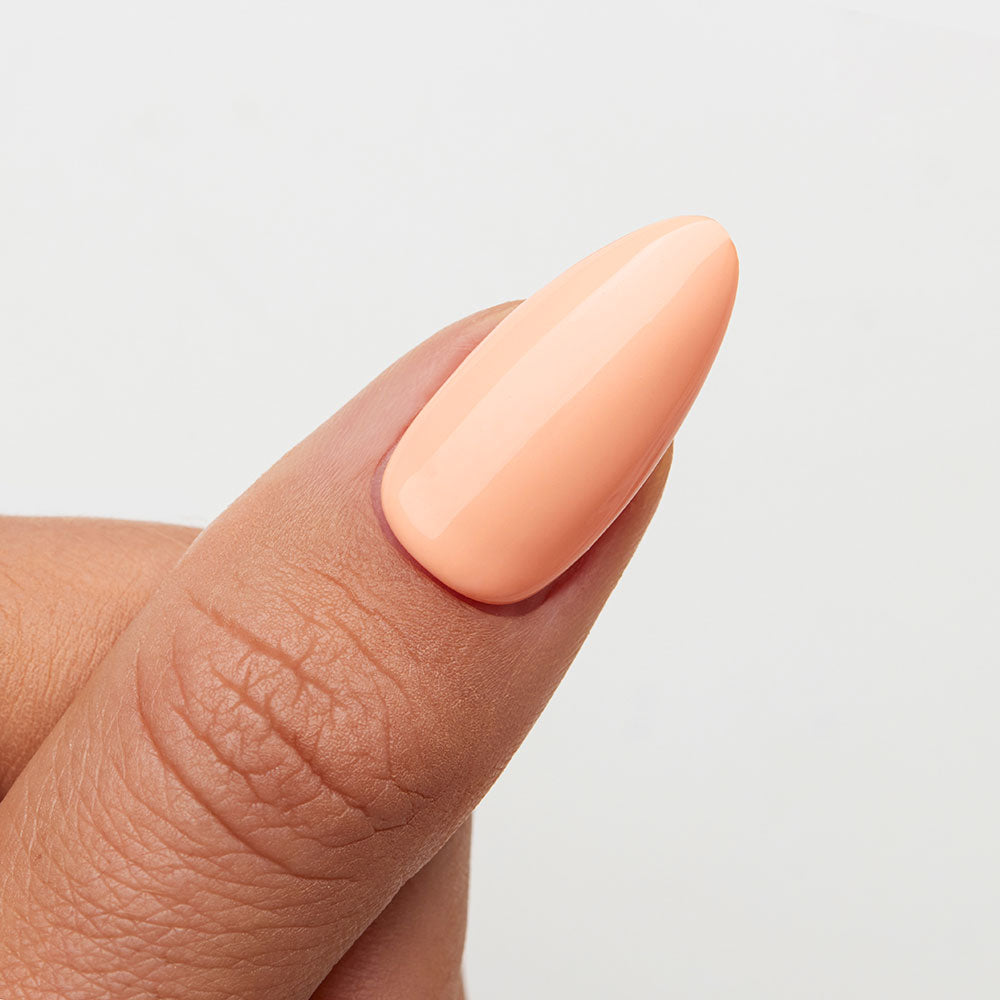 Gelous Peaches and Cream gel nail polish swatch - photographed in Australia