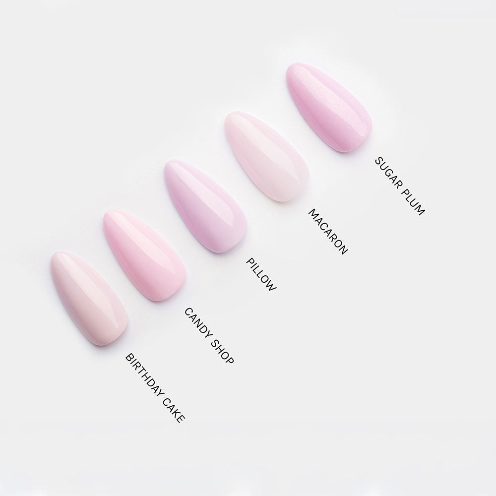 Gelous Pillow gel nail polish comparison - photographed in Australia