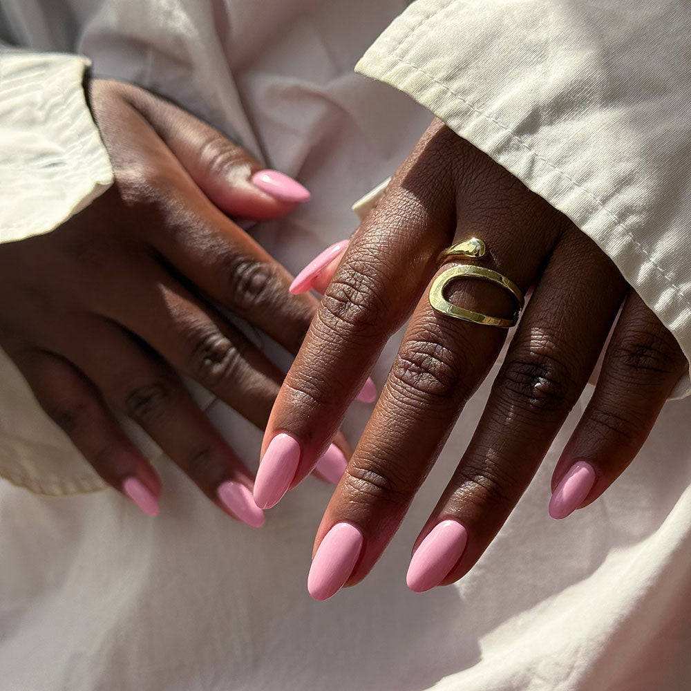 Gelous Pink Lady gel nail polish - photographed in Australia on model
