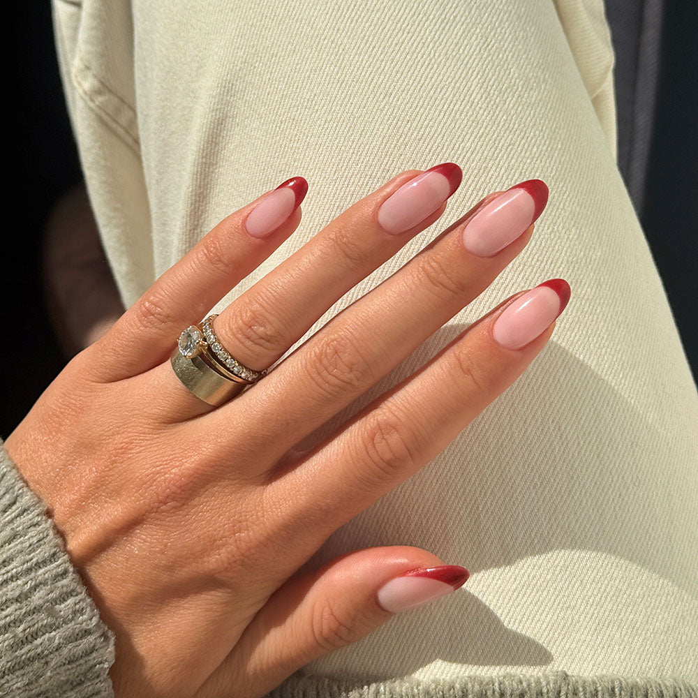 Gelous Peony HEMA & TPO Free gel nail polish - photographed in Australia on model