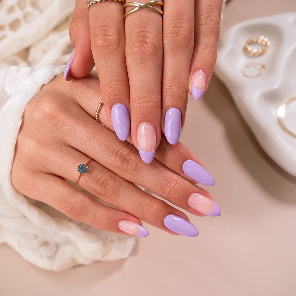 Gelous Purplexed gel nail polish - photographed in Australia on model